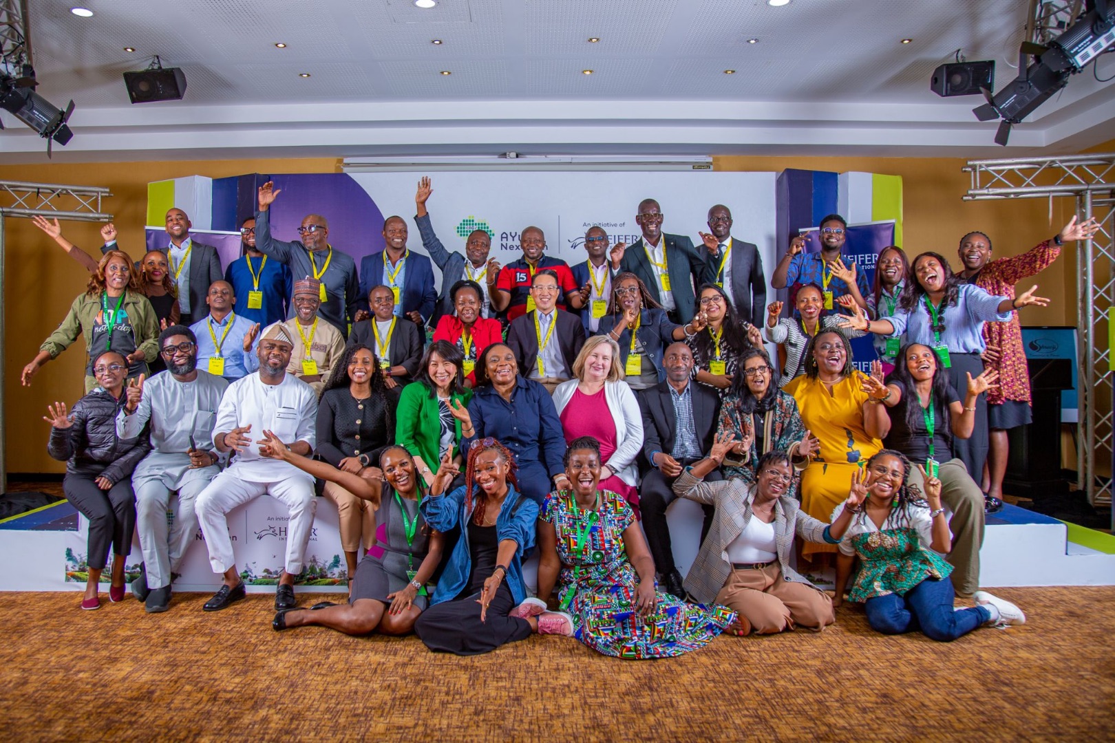 Lantern Comitas clients and partners gathered at the Ayute Africa initiative — a Heifer International event.